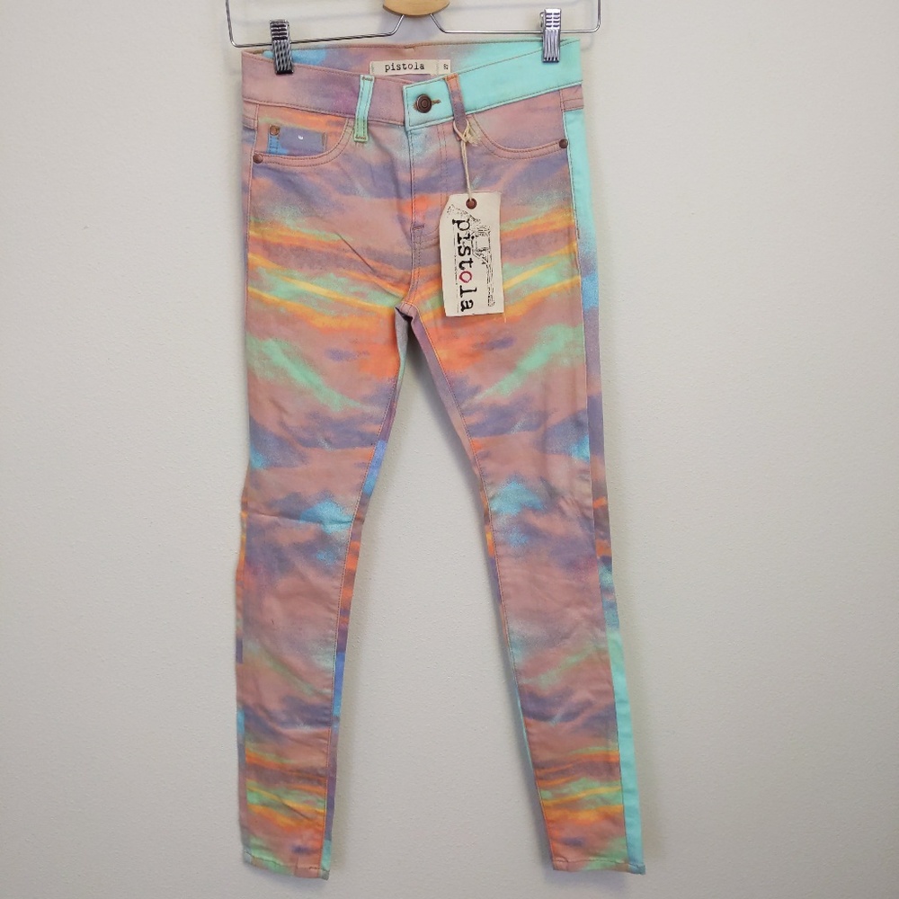 Pistola Dawn Stretch Skinny Jeans Multicolor Sz 27